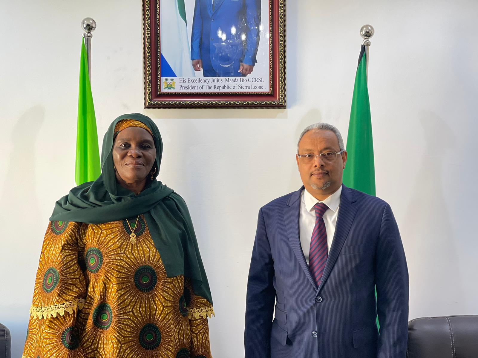 زيارة سعادة السفير إلى سفارة جمهورية سيراليون